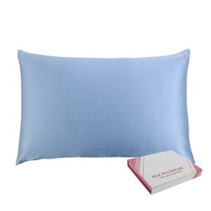 NWT Luxury Sky Blue Silk Pillowcace Standart size